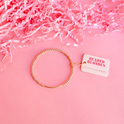 3mm Gold Bar Beaded Bracelet - BAY WINDOW