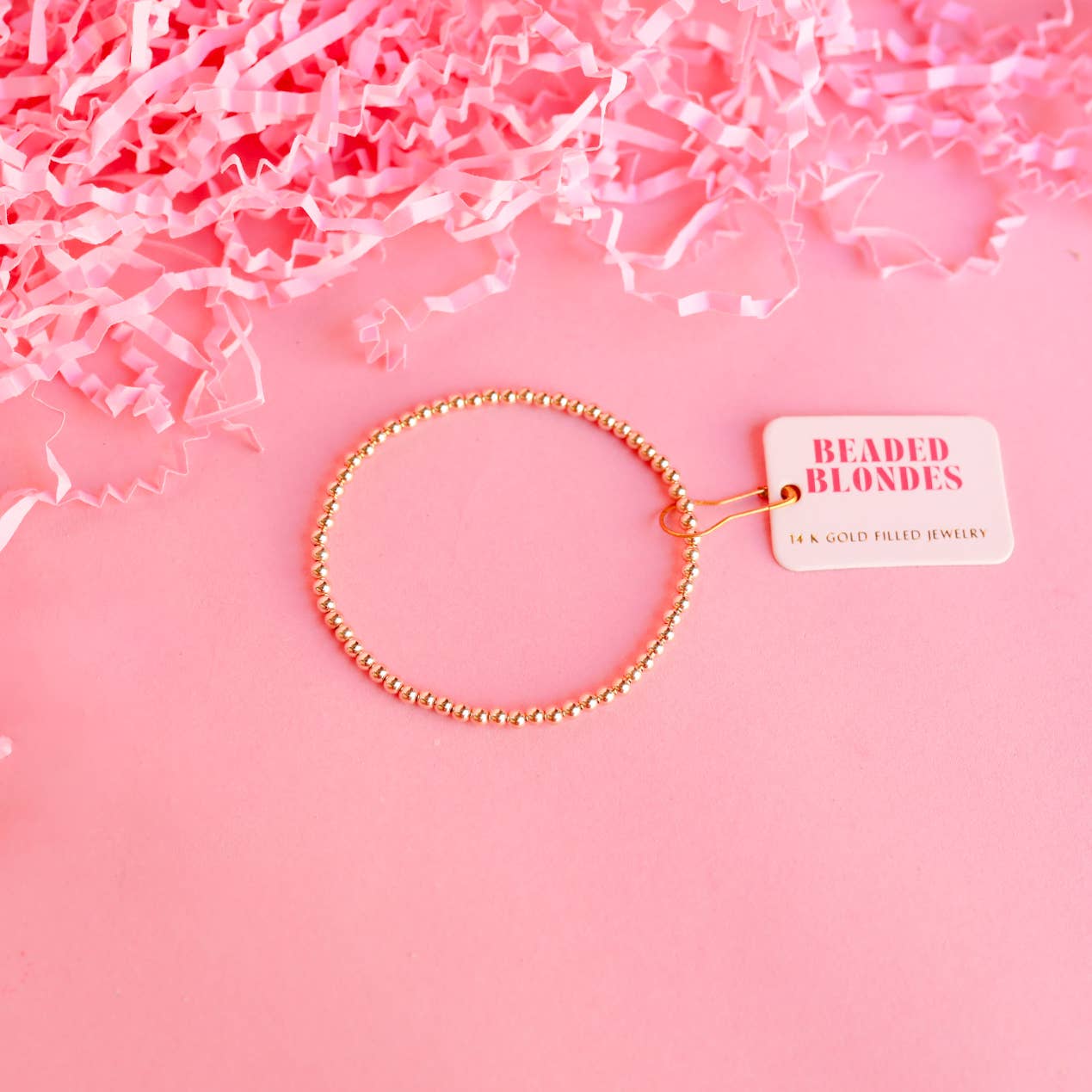 3MM Gold Beaded Bracelet - BAY WINDOW
