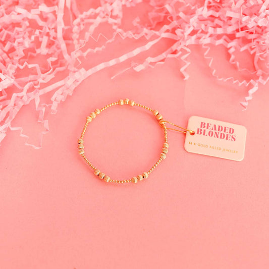 ILY Gold Fluted Bracelet - BAY WINDOW