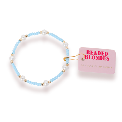 Pastel Perwinkle Pearl Bracelet - BAY WINDOW