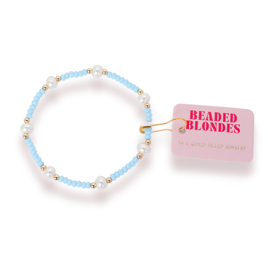 Pastel Perwinkle Pearl Bracelet - BAY WINDOW