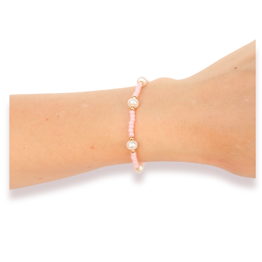Pastel Pink Pearl Bracelet - BAY WINDOW