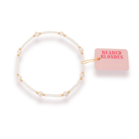White Pearl Anklet - BAY WINDOW