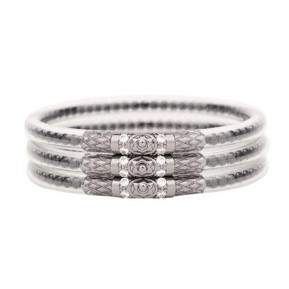 Black Spinel Three Queens All Weather Bangles - BAY WINDOW