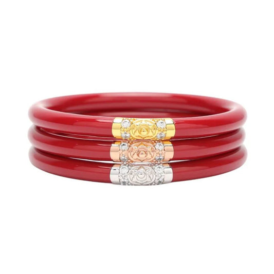 Three Kings All Weather Bangles - Red - BAY WINDOW