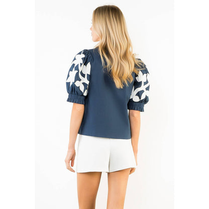 Peg Puff Sleeve Top