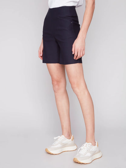Pull On Short with Pockets - Navy - BAY WINDOW