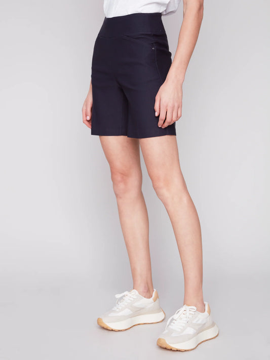 Pull On Short with Pockets - Navy - BAY WINDOW