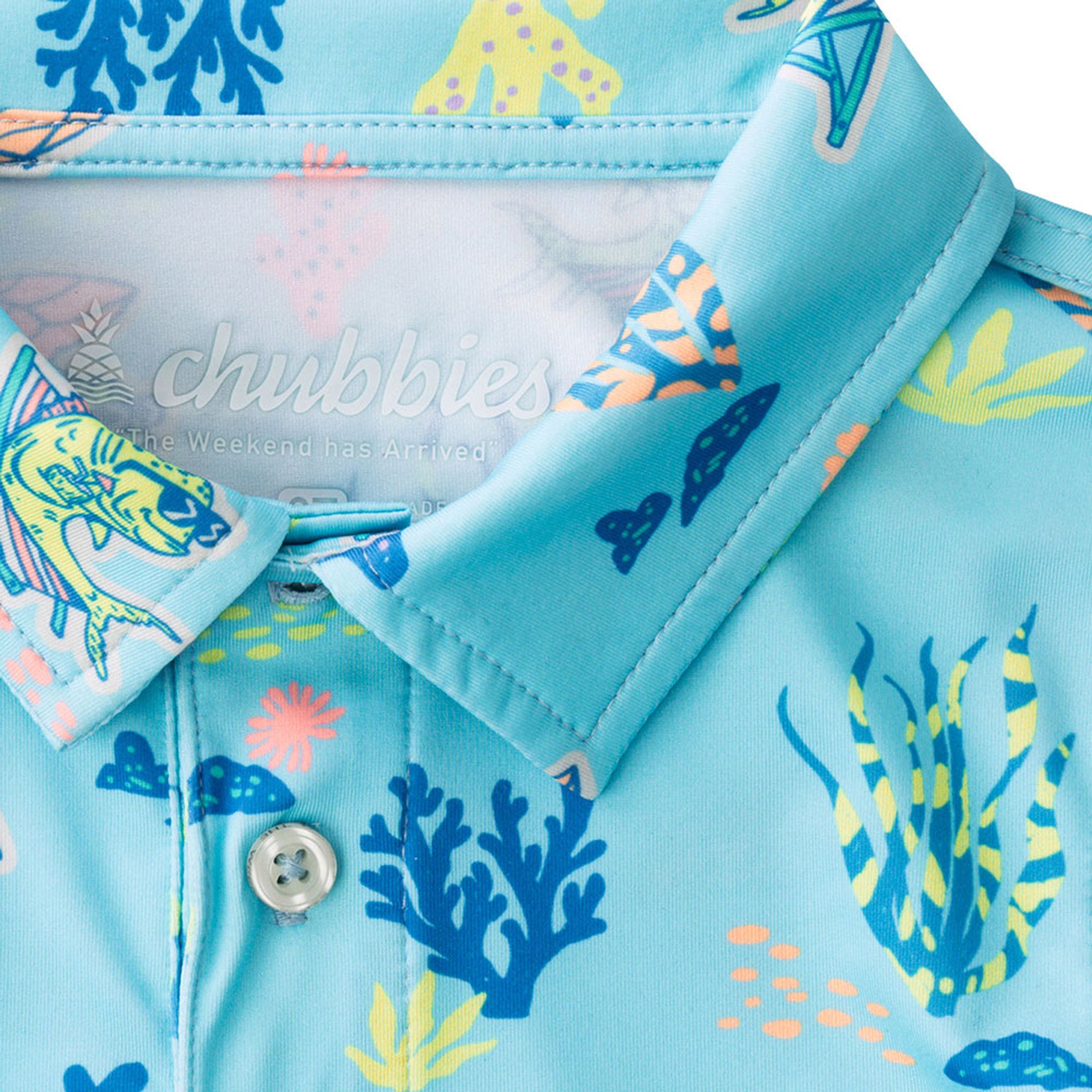 The Lil Sittin' Under the Sea (Toddler Performance Polo) - BAY WINDOW