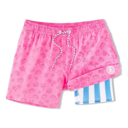 The Nacho Tacos 5.5" (Classic Lined Swim Trunk - Magic) - BAY WINDOW