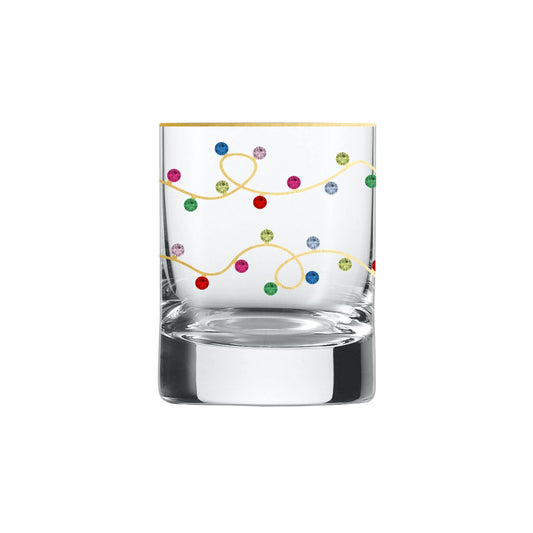 Rhinestone Lights Cocktail Glass