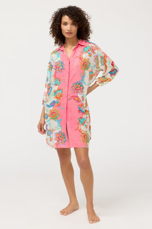 Button Down Shirt Dress - Roisin