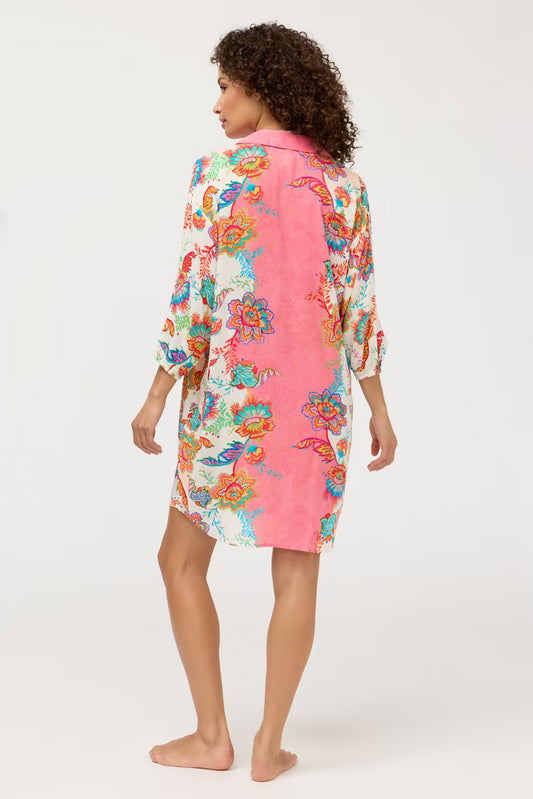 Button Down Shirt Dress - Roisin