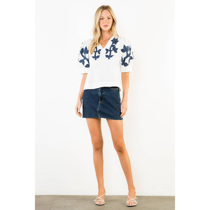 Peg Puff Sleeve Top