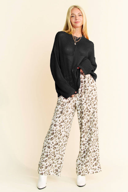 Star Front Light Weight Open Knit Pullover Sweater - BAY WINDOW