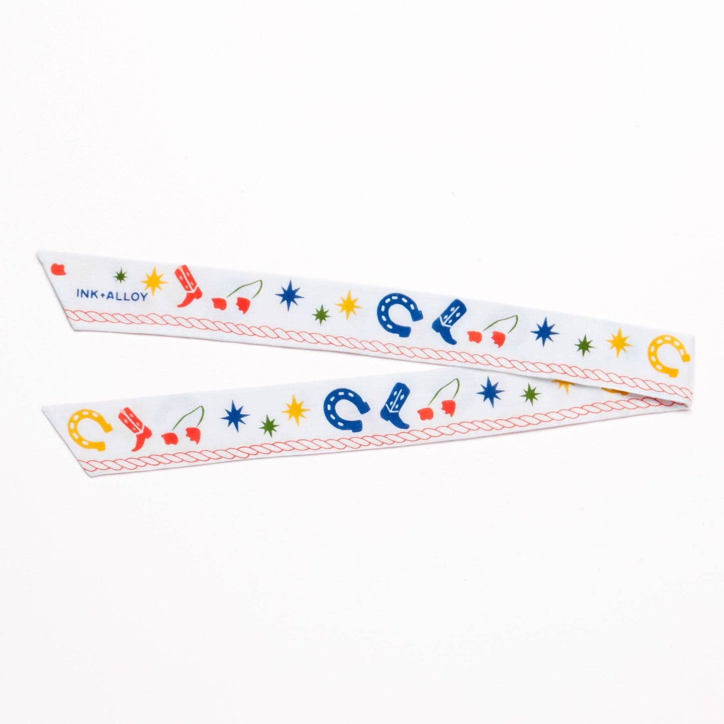 Camile Skinny Scarf Western Print