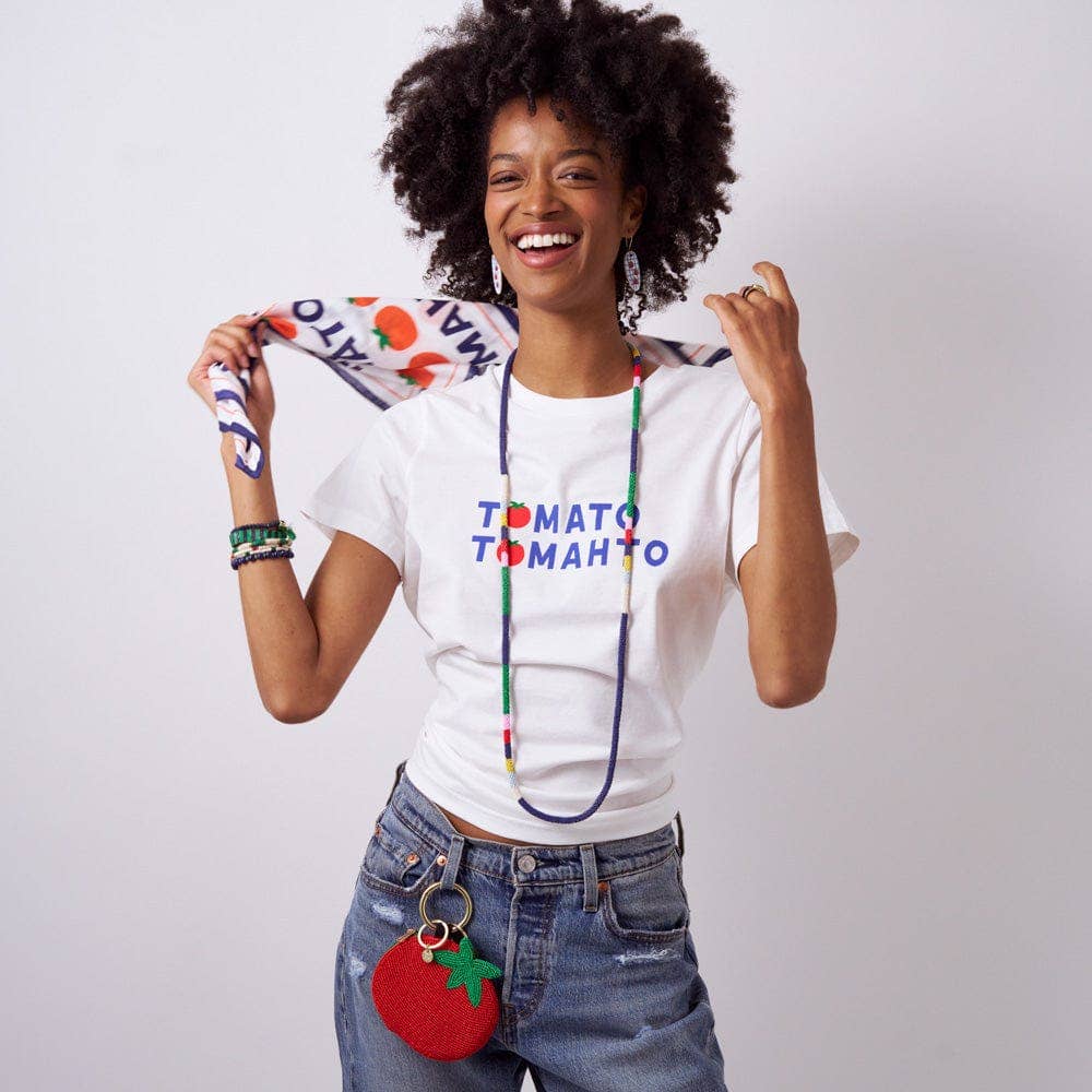Carson Tomato Tomahto Print Scarf 21x21