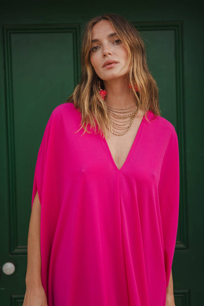 Magenta Caftan Kaftan Dress