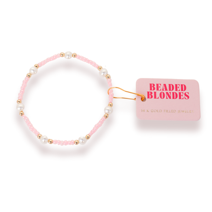 Pastel Pink Pearl Bracelet