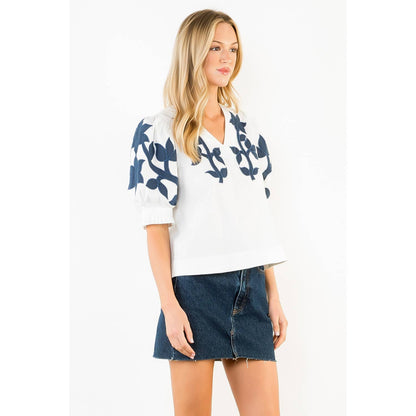 Peg Puff Sleeve Top