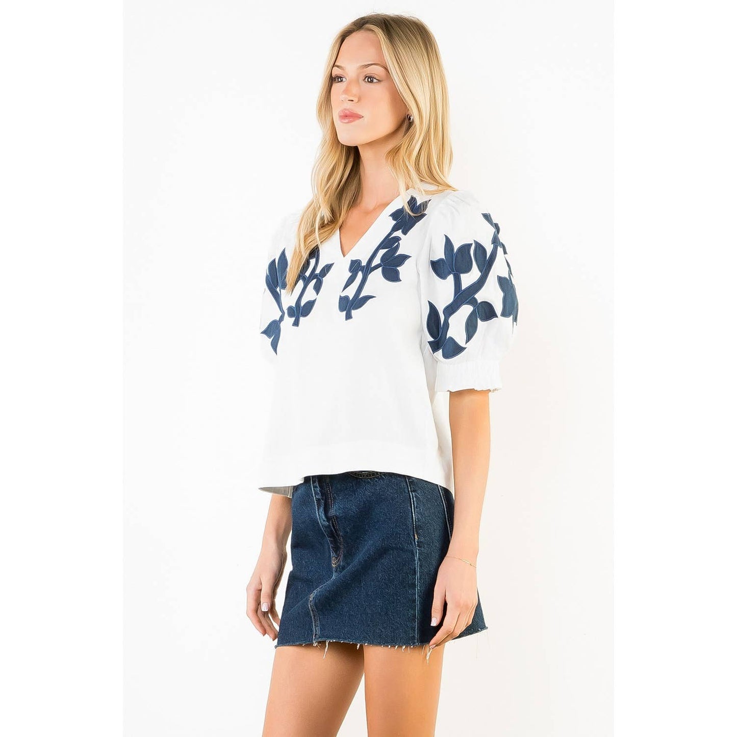 Peg Puff Sleeve Top