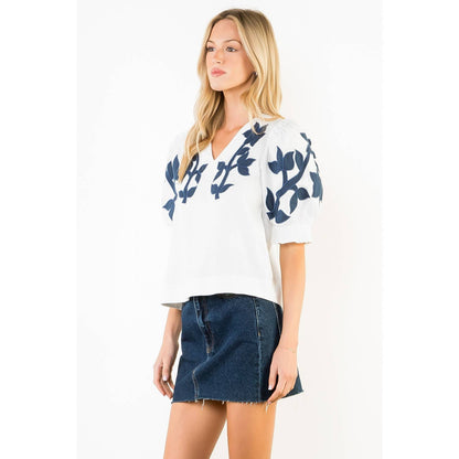 Peg Puff Sleeve Top