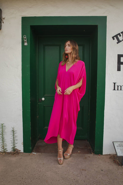 Magenta Caftan Kaftan Dress