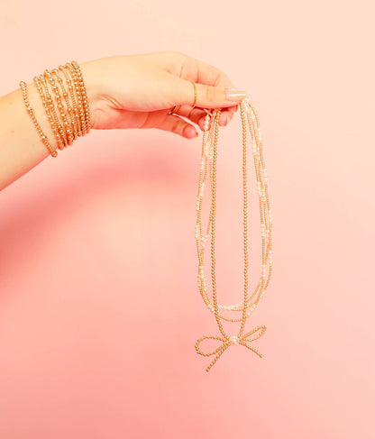 Gold Bow Necklace