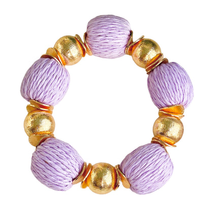 Candace Bracelet  Lilac Raffia | 14mm - BAY WINDOW