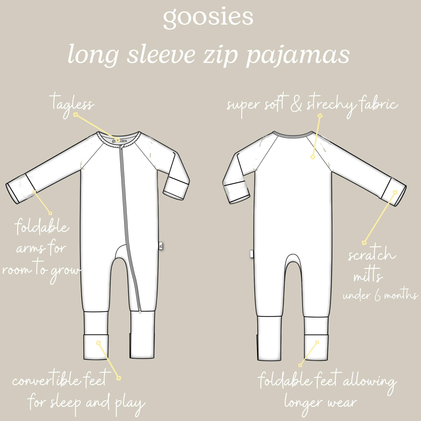 LS Zip Pajamas Collection - BAY WINDOW