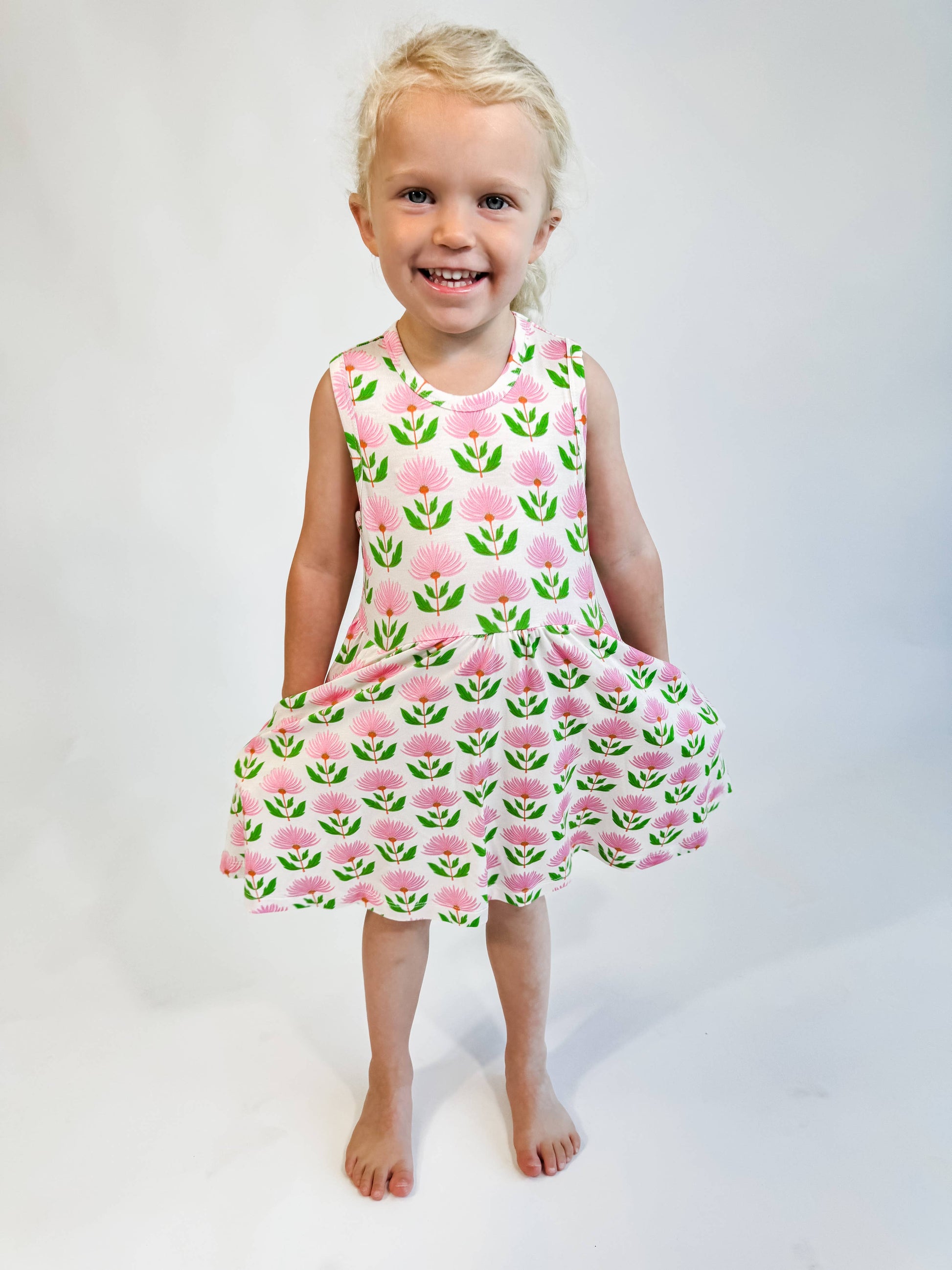 Pocket Dress Collection - 3/4 Sleeve, Short Sleeve, and Sleeveless Styles - BAY WINDOW