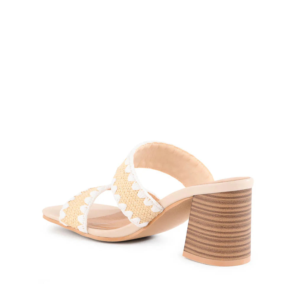 Hattie Heeled Sandal - White
