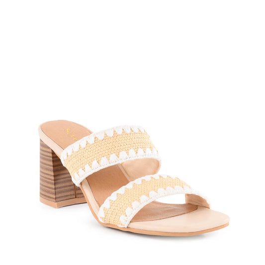 Hattie Heeled Sandal - White