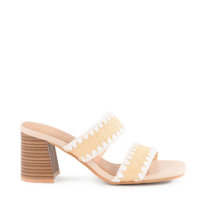 Hattie Heeled Sandal - White