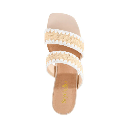 Hattie Heeled Sandal - White