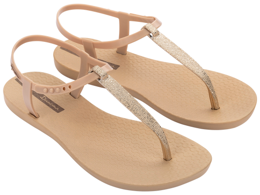 Ipanema Class Classy Sandal Fem - Beige/Gold - BAY WINDOW