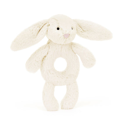 Bashful Cream Ring Rattle - BAY WINDOW