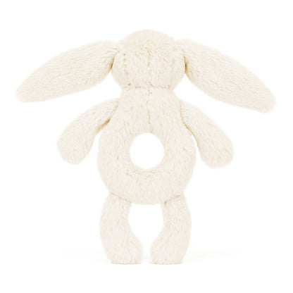 Bashful Cream Ring Rattle - BAY WINDOW