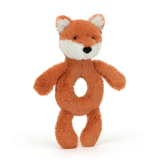 Bashful Fox Cub Ring Rattle - BAY WINDOW
