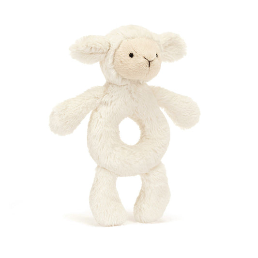 Bashful Lamb Ring Rattle - BAY WINDOW