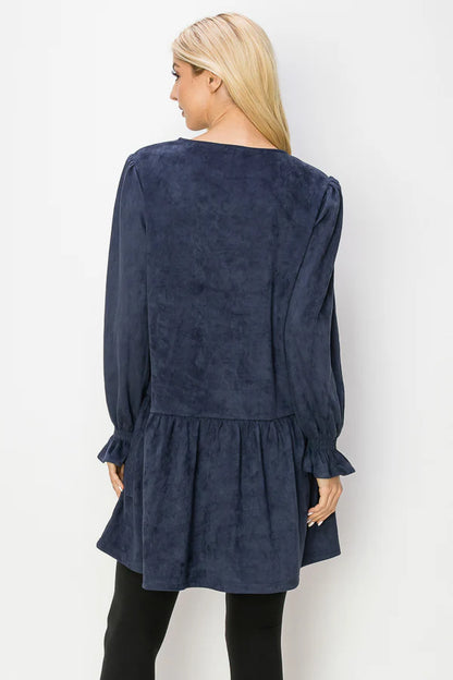 Alize Stretch Suede Tunic Dress - BAY WINDOW