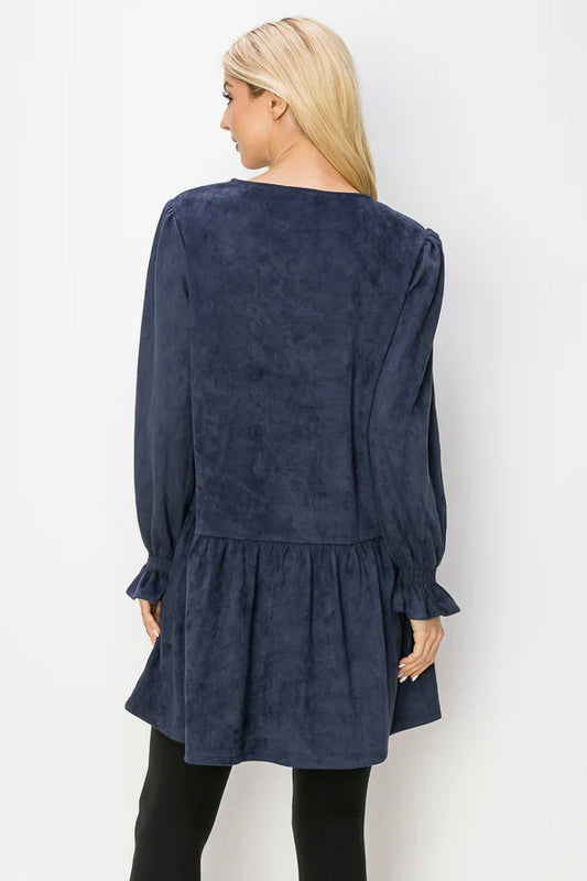 Alize Stretch Suede Tunic Dress - BAY WINDOW