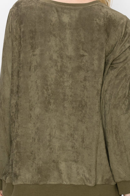 Alisa Stretch Suede Top - BAY WINDOW