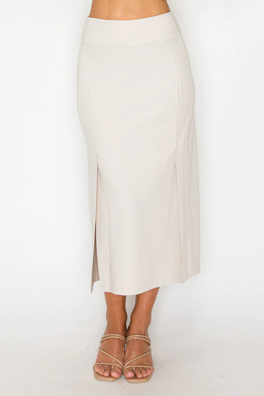 Beige Kamari Skirt - BAY WINDOW