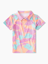 The Posh Palms (Boy's Performance Polo) - BAY WINDOW