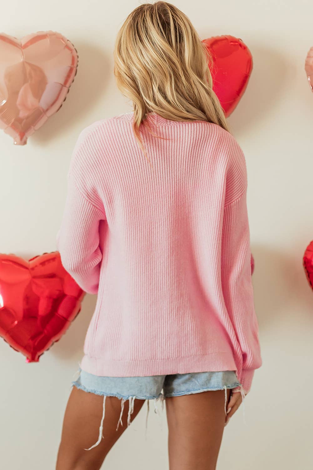 Ribbed Knit Scalloped Edge Side Pockets Cardigan - BAY WINDOW