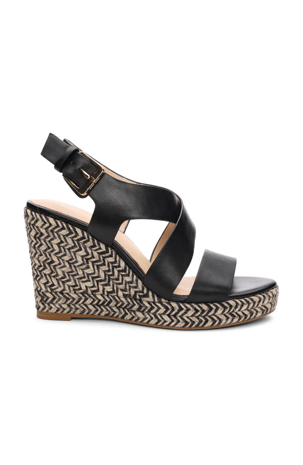 Hills Ankle Strap Platform Wedge - BAY WINDOW