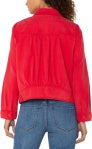 Trucker Jacket w/ Shirred Back - Geranium - BAY WINDOW