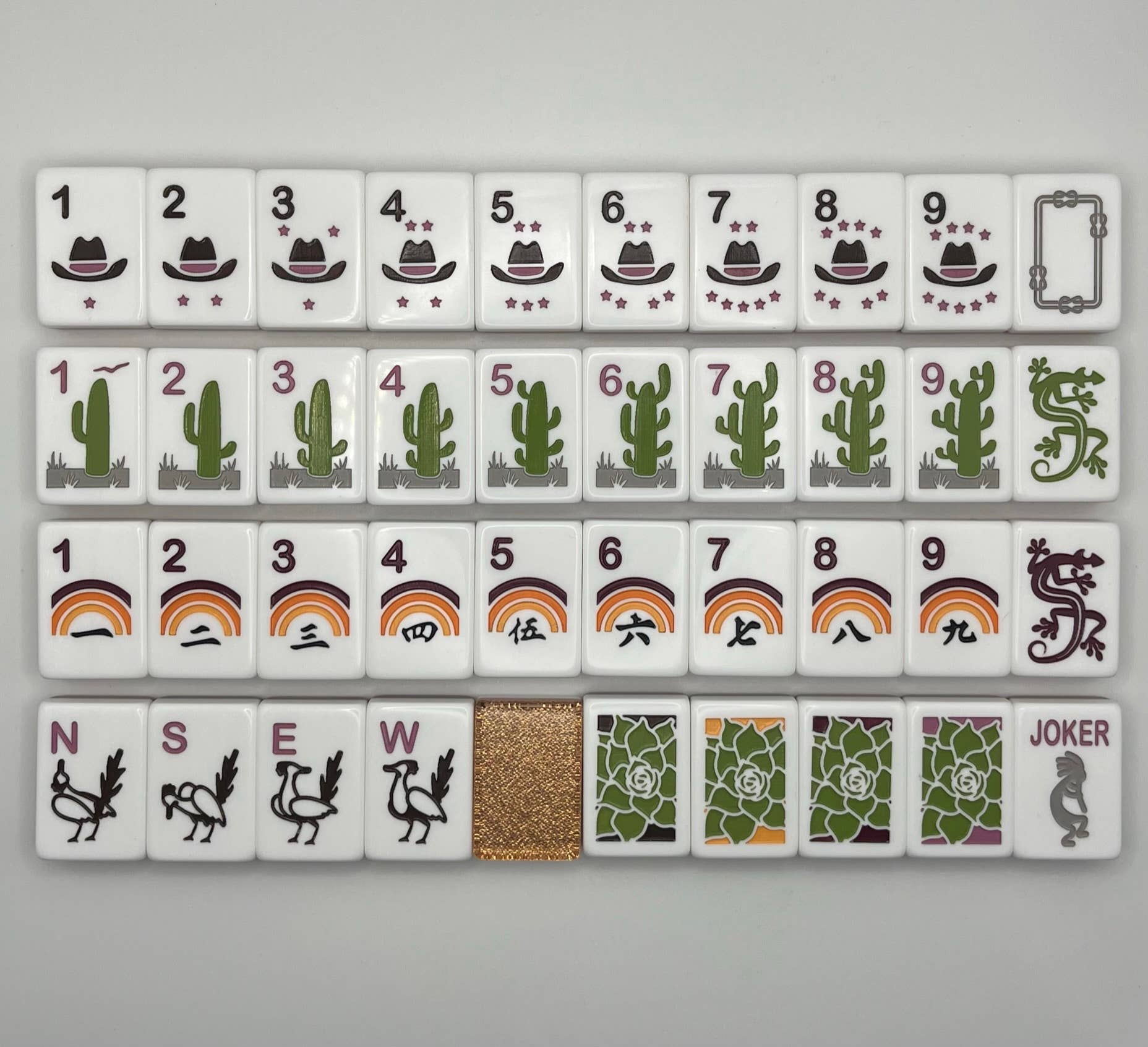 Western-Themed Mahjong Set - BAY WINDOW