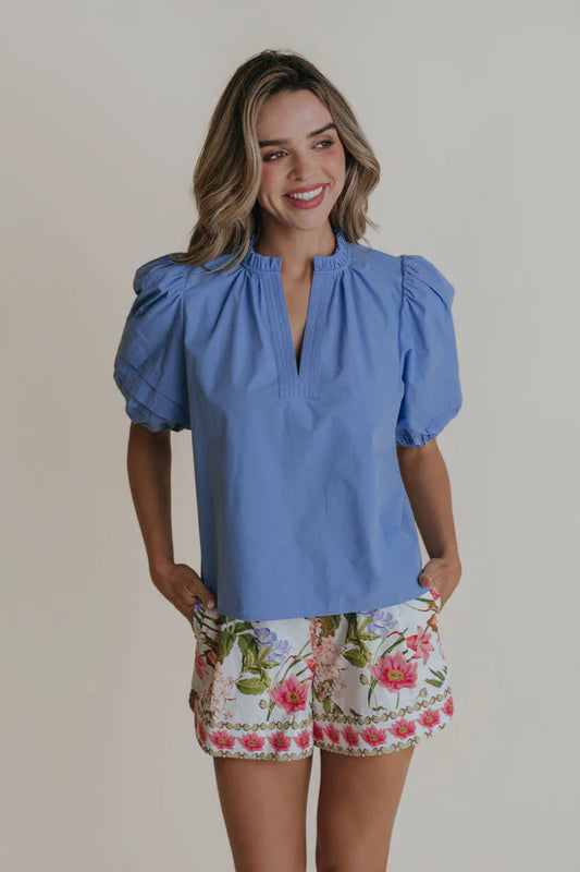 Alix Blouse - French Blue